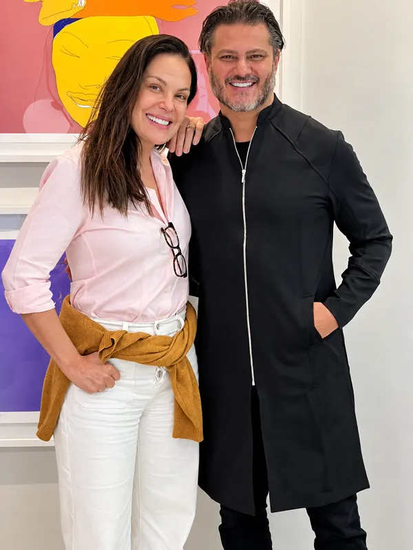 Dr. Rildo Lasmar com Carolina Ferraz